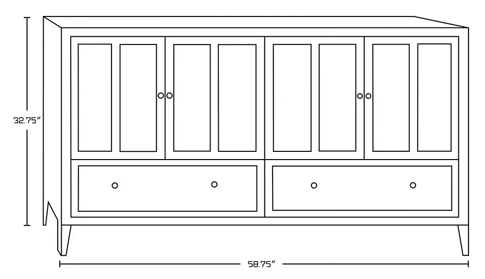 Imaginations Américaines  58.75 pouces W Vanity Base Blanc