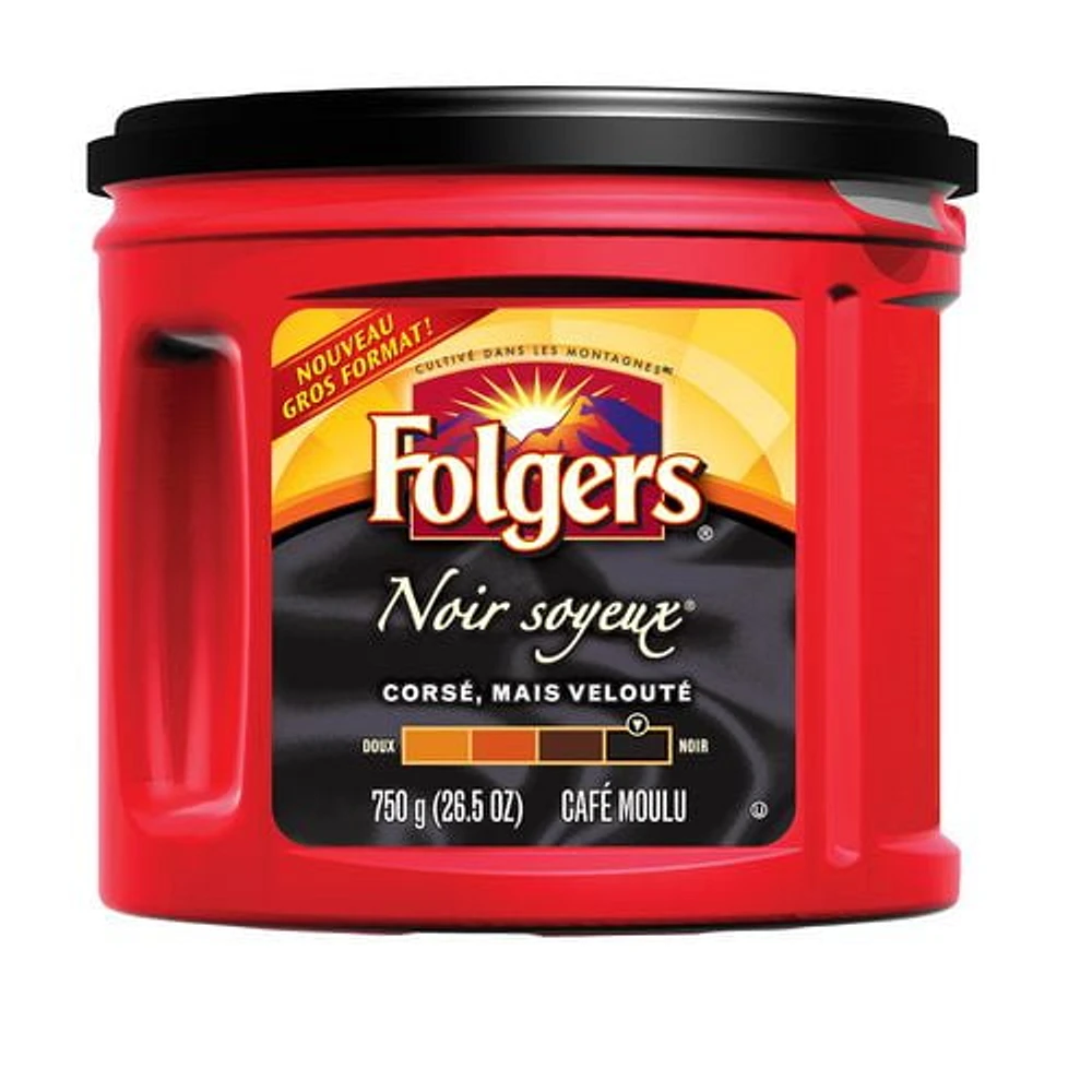 Folgers Black Silk Ground Coffee 750g