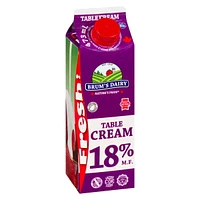 Crème de table à 18 % M.G. de Brum's Carton de 500 ml