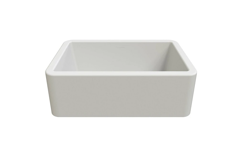 American Imaginations 30-in. Évier de cuisine en composite de granit blanc approuvé CSA W avec 1 bol