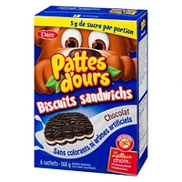 Bear Paws Sandwich Cookies Chocolate, Dare, 168g