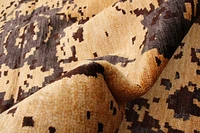 ECARPETGALLERY 4'8" x 6'7" Bordered Jules Oushak Hand-knotted Area Rug for Living Room, Dining Room and Bedroom in Brown
