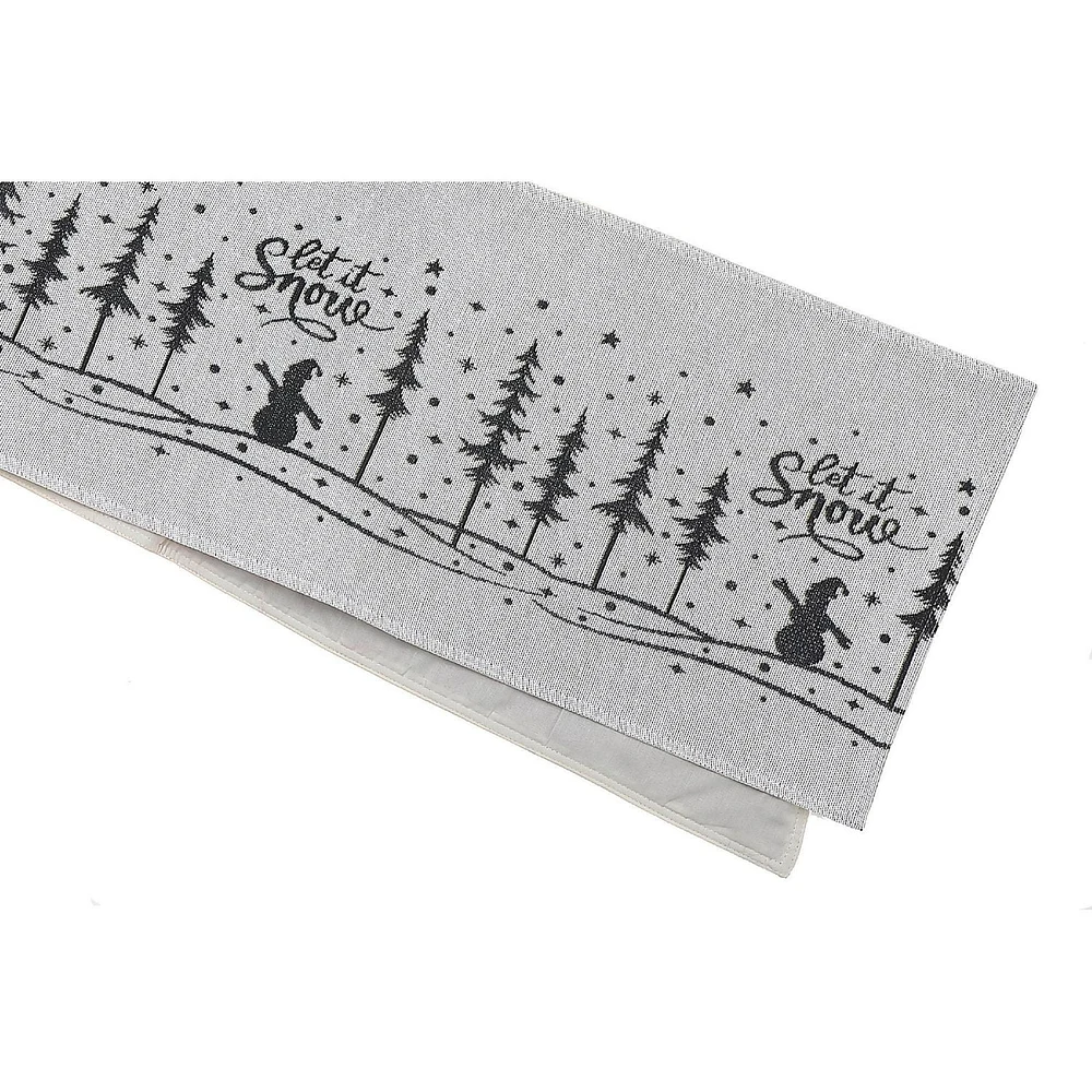 Chemin De Table En Tapisserie Let It Snow 36" - Ensemble De 2