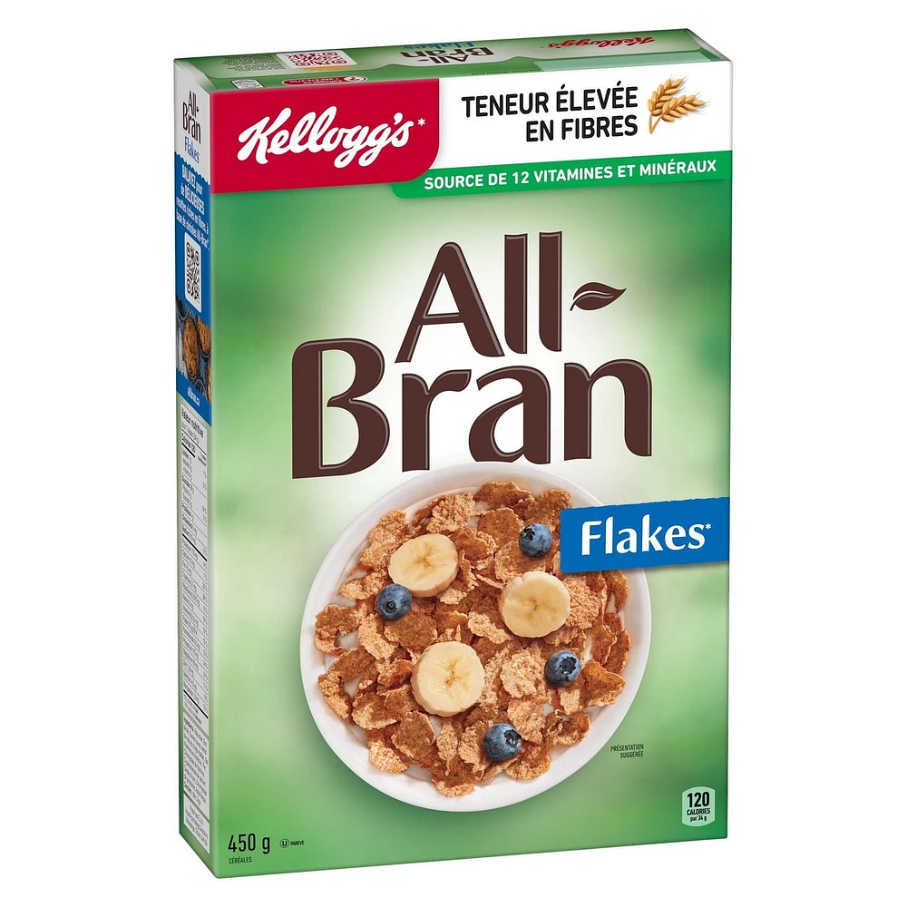 Céréales Kellogg's* All-Bran* Flakes, 450 g