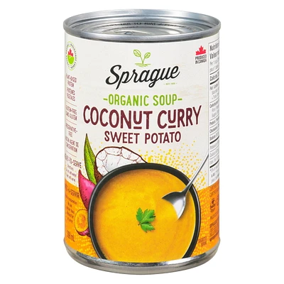 Sprague Organic Coconut Curry Soup, 398ml Reheat and Serve