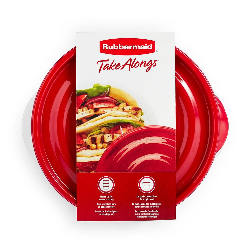 Rubbermaid Takealongs Shallow Bowls, Pack of 3