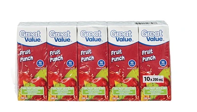 Great Value Fruit Punch Juiceboxes