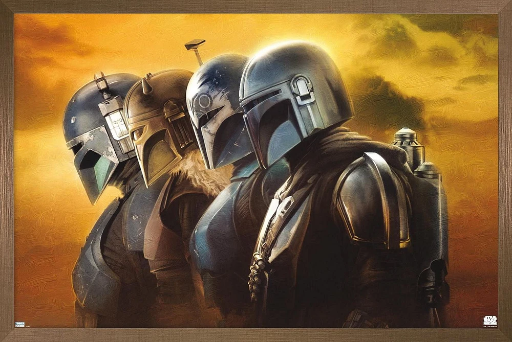 Star Wars: The Mandalorian Season 3 - Helmets Wall Poster, 22.375" x 34"