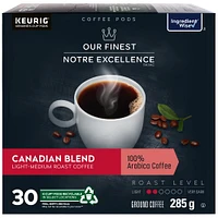 Our Finest Canadian Blend Ground Coffee, 30 Cups