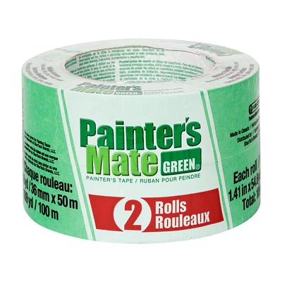 Ruban de peintre Painter’s Mate GreenMD – Vert 36 mm x 50 m, Paquet de 2