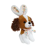 WAY TO CELEBRATE Pâques en peluche 7 pouces petit chiot avec oreilles de lapin marron