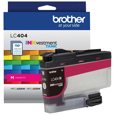 Brother Genuine LC404MS Standard-Yield Magenta Ink Cartridge, Brother Genuine LC404MS Standard-Yield Magenta Ink Cartridge