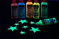 Tulip 1.25 fl oz Dimensional Fabric Paint 6 Pack Glow In The Dark, Dimensional fabric paint
