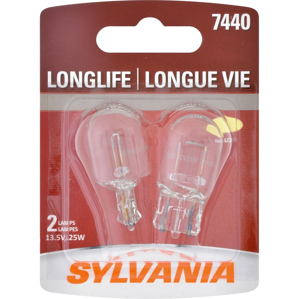 SYLVANIA 7440 Longlife Mini Bulbs, Pack of 2