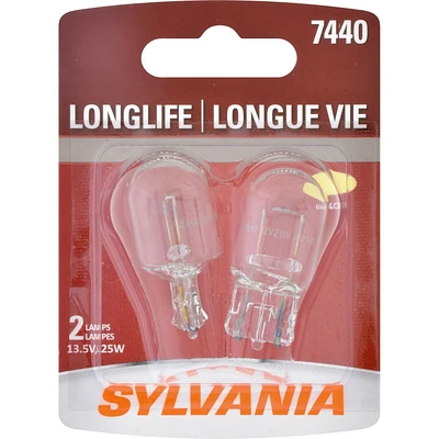 SYLVANIA 7440 Longlife Mini Bulbs, Pack of 2