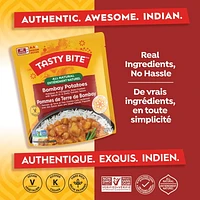 TASTY BITE BOM POT - FRENCH Plat indien de Pommes de terre de Bombay TASTY BITE entièrement naturel (285 g)