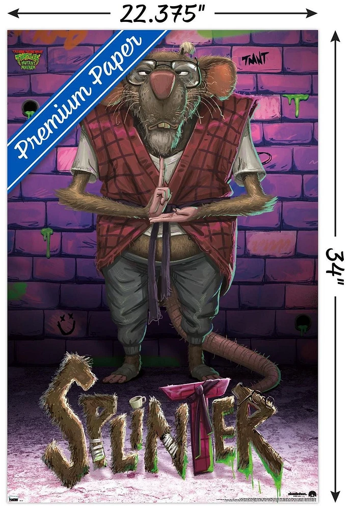 Teenage Mutant Ninja Turtles: Mutant Mayhem - Splinter Wall Poster, 22.375" x 34"