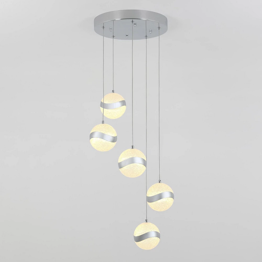 Artika luminaire Wavey à 5 lumières à DEL intégrées