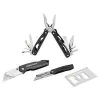 Swiss Tech Ensemble de 4 outils multifonctions et couteaux