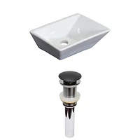 American Imaginations AI- 12 po W au-dessus du navire blanc de compteur pour le perçage de support de plate-forme de bâti de plate-forme