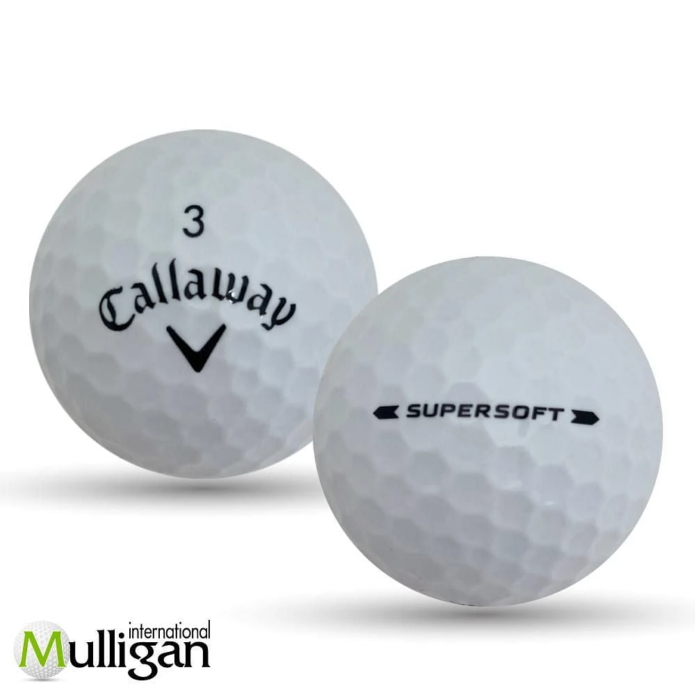 Mulligan - 48 Callaway Supersoft 5A Recycled Used Golf Balls, White