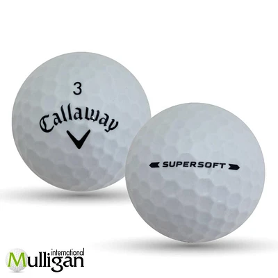 Mulligan - 48 Callaway Supersoft 5A Recycled Used Golf Balls, White