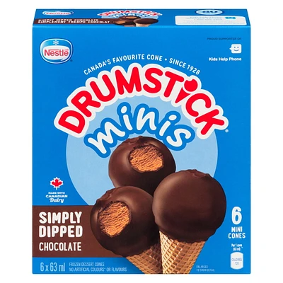 NESTLÉ® DRUMSTICK® Minis Simply Dipped Chocolate 6-Pack