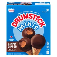 NESTLÉ® DRUMSTICK® Minis Simply Dipped Chocolate 6-Pack