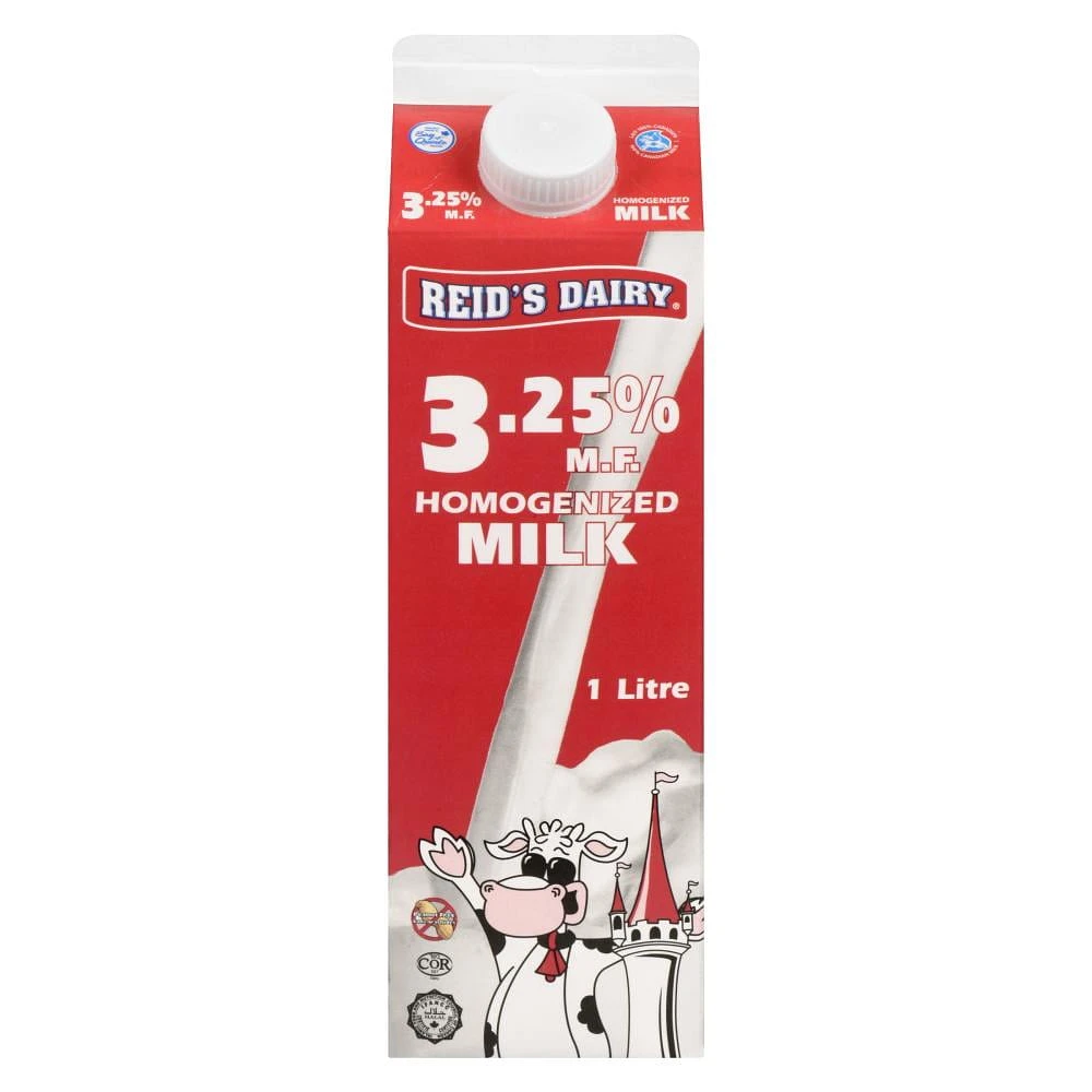 REID'S 3.25% MILK, Homogenized Milk