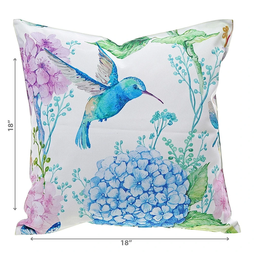 IH Casa Decor Outdoor Termroping Cushion Hummingbird - Ensemble De 2