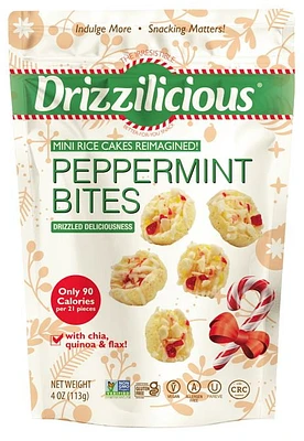 Drizzilicious L- Bites Peppermint GF 113g, L- Bites Peppermint GF