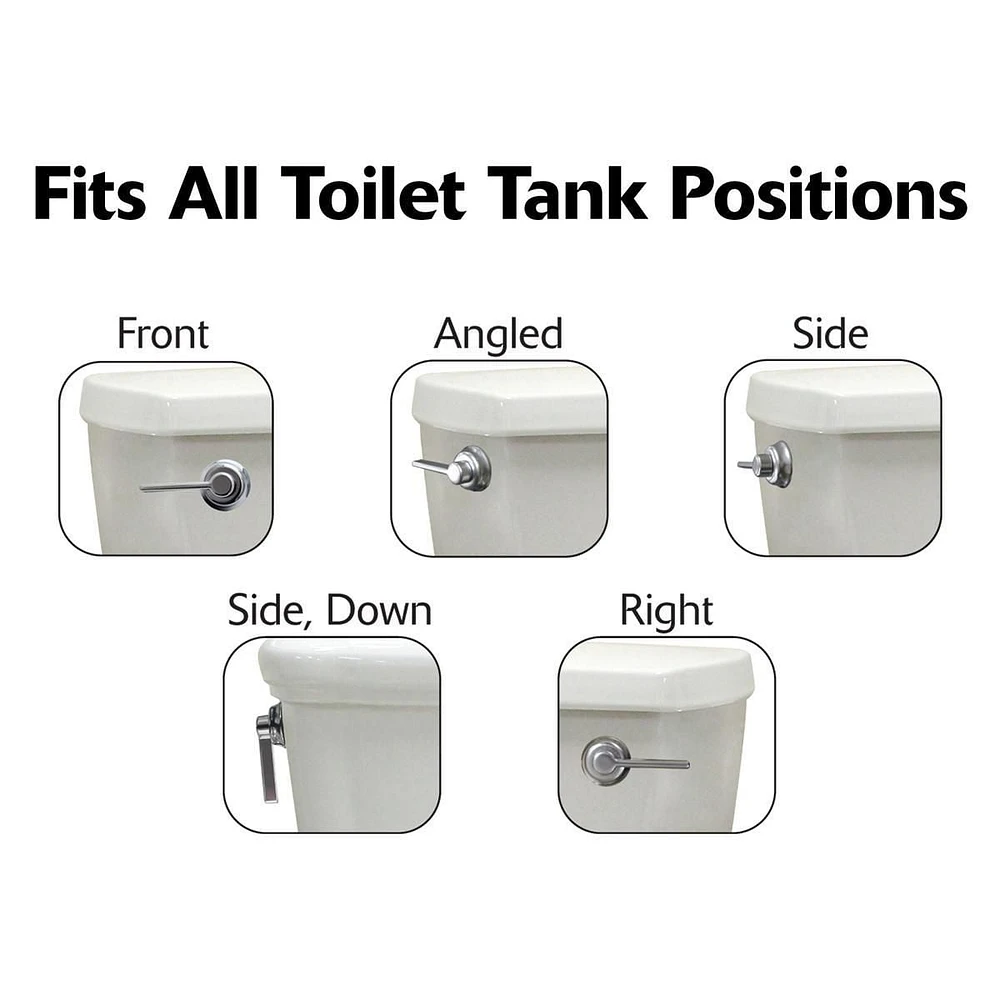 Korky StrongARM Toilet Flush Handle, Classic Chrome