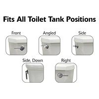 Korky StrongARM Toilet Flush Handle, Classic Chrome