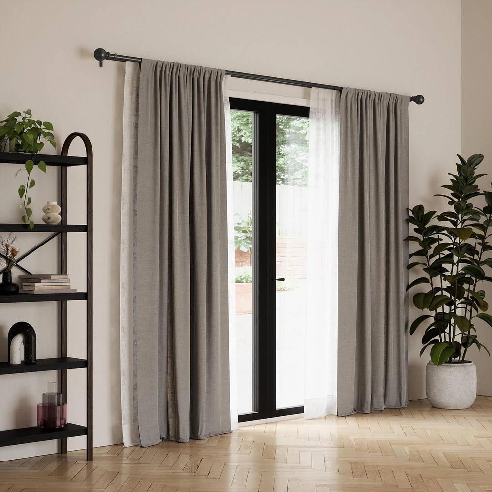 Tringle à rideau double Umbra Bolas 1" et 3/4" 36-72"