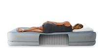Intex Dura-Beam® Plus Comfort 14" Queen Air Mattress with Built-In USB Pump