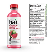 Bai Infusion antioxydante à faible teneur en calories, Kula Pastèque, 530 ml 530 ml