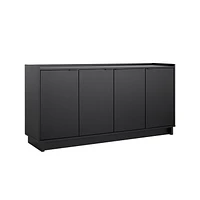 Prepac Buffet 4 portes Simply Modern Blanc