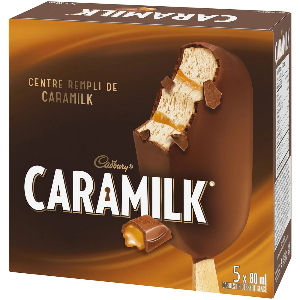 CADBURY® CARAMILK® Frozen Dessert Bars 5 x 80 ml, 5 x 80 ML