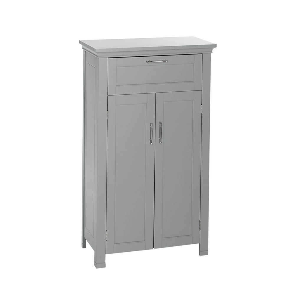 Somerset Collection Maison RiverRidge® Armoire sur pieds à une porte, 23,6 po. (larg) x 40,25 po. (haut) x 11,81 po. (prof), gris