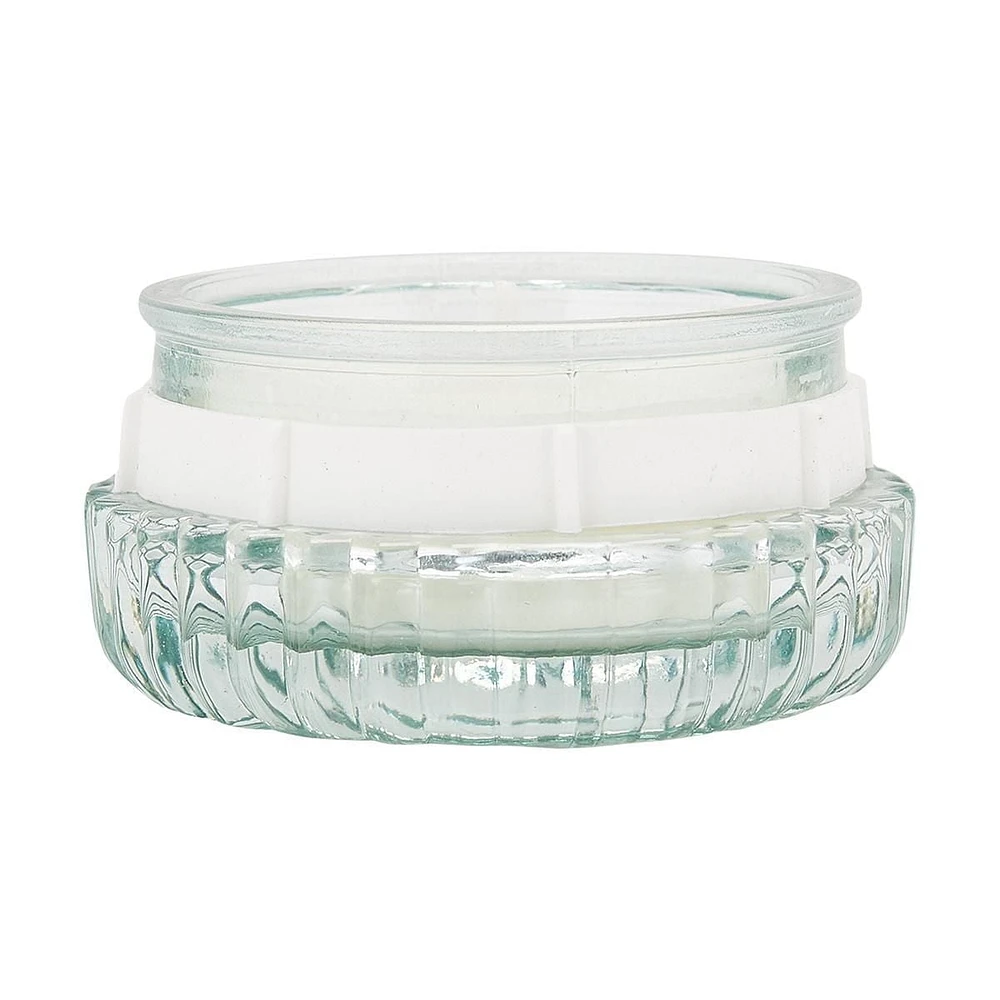 Bougie florale verte