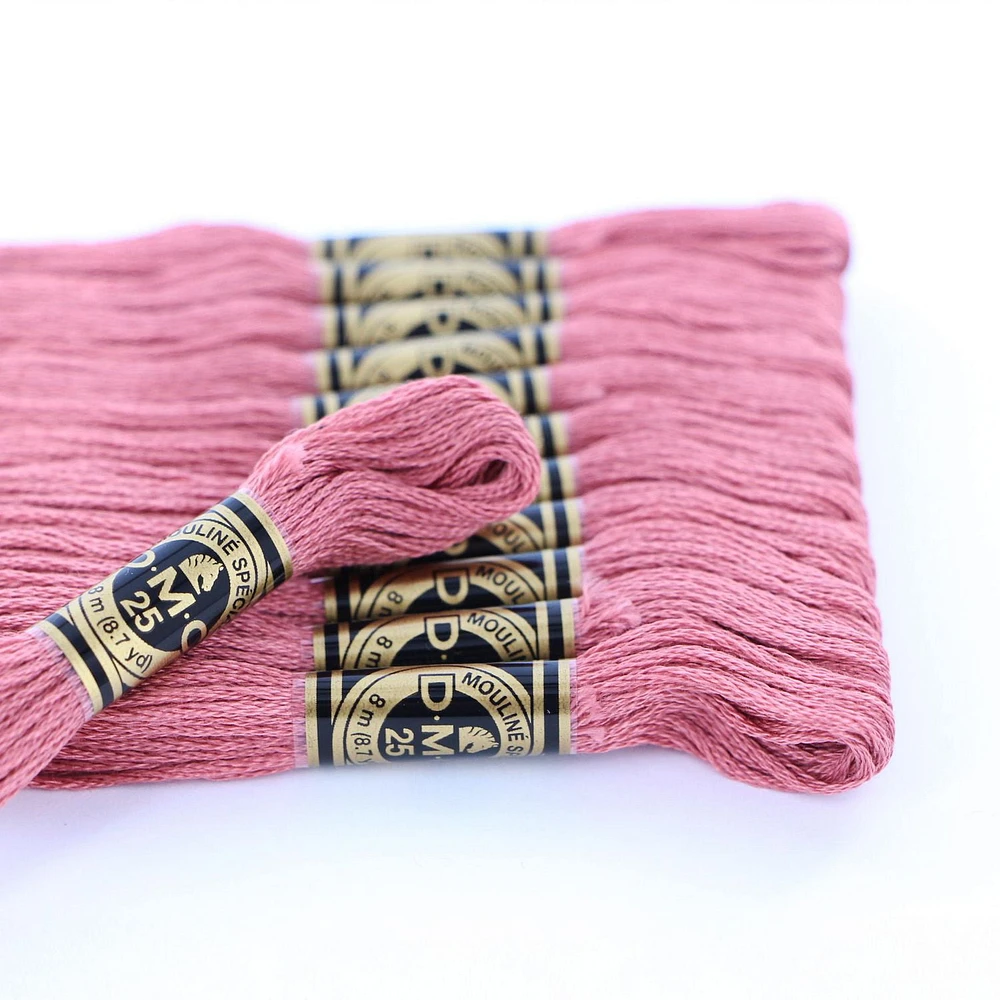 DMC Cotton 6 Strand Floss 8m - Pink, 6 Strand