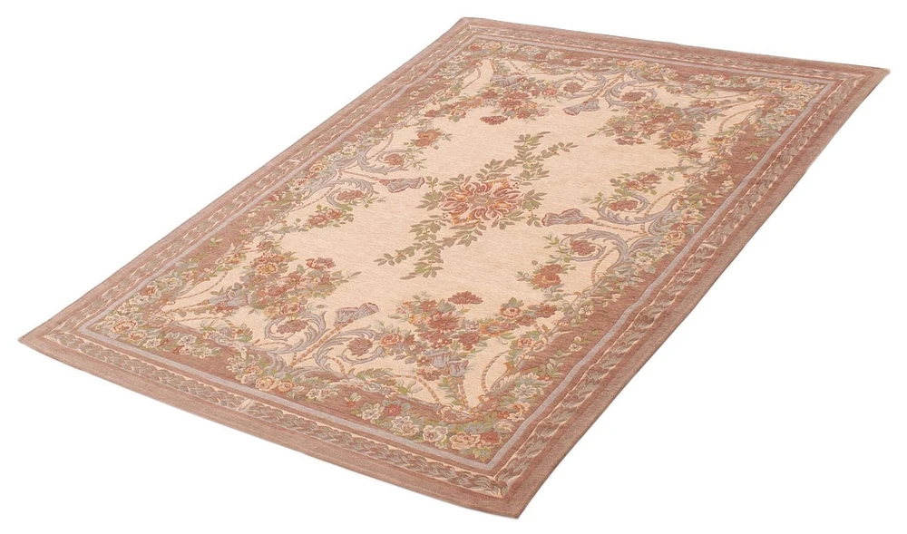 ECARPET Lotus Mod Ivory Rug 5'6" x 7'9"