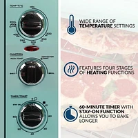 Nostalgia RTOV2AQ Retro 12-Slice Convection Toaster Oven