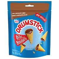 Bites, Decadent Milk Chocolatey Bite-sized Mini Wafer Cones, The Last Bite From Canada's Favourite Cone, 76 g