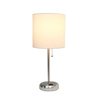 Lampe bâton Feux de la Rampe avec prise de charge et abat-jour en tissu