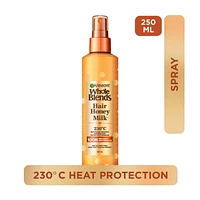 Garnier Whole Blends Heat Protectant Spray for Damaged Hair, Sulfate Free, Prevents Breakage, Hair Honey Milk Spray, 250ml, Heat protectant spray