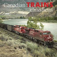 Canadian Trains | 2023 12x24 Inch Square Wall Calendar