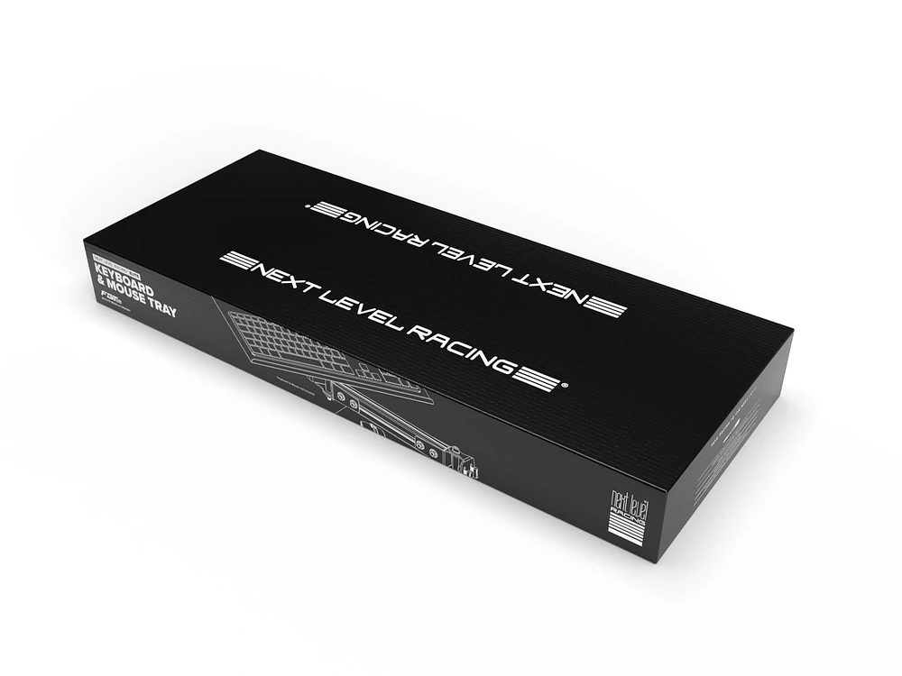 NEXT LEVEL RACING® F-GT ELITE KEYBOARD AND MOUSE TRAY CARBON GREY