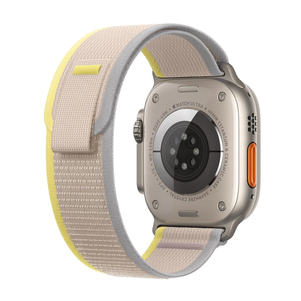 Apple Watch Ultra  (GPS + Cellular) 49mm - Jaune/Beige Bracelet Sentier