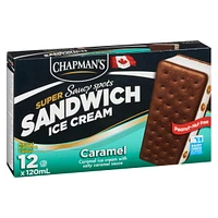 Chapman's Caramel Saucy Spots Ice Cream Super Sandwich